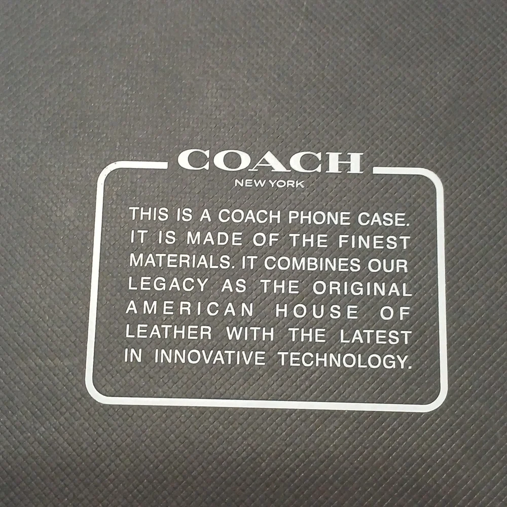 Coach Brown Leather iPhone Case, IPhone 5.4